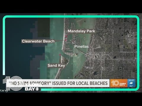 'No swim advisory' issued for local beaches after Hurricane Idalia