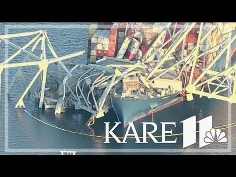 Cleanup of Baltimore bridge wreckage begins