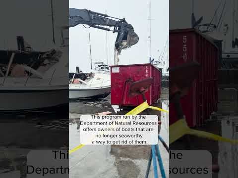 DNR dismantles derelict boat