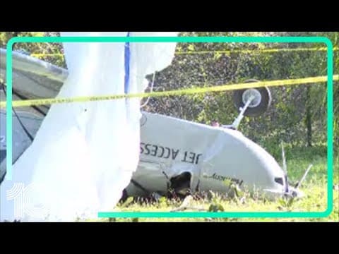 Small plane crashes with 2 people on board in Hillsborough County