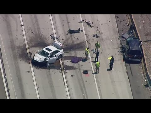 1 killed in fiery wrong-way crash on I-805 in South Bay