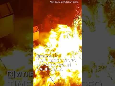 Time-lapse video of the Park Fire growing in Butte County, California | Via: CNN