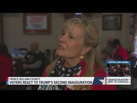 Voters in Virginia county celebrate President Trump's inauguration