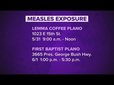 Dallas County officials confirm first measles case
