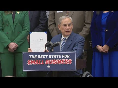Gov. Greg Abbott signs bill expanding business tax policies