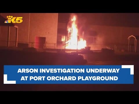 Port Orchard playground equipment burned as vandalism, arson investigated