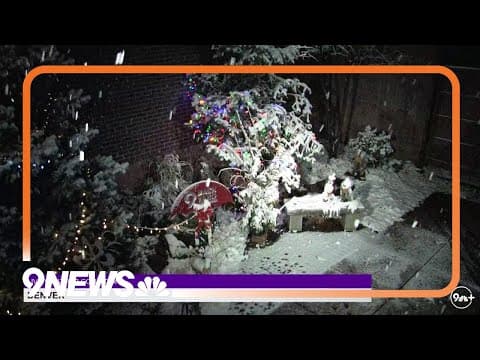 Snow finally arrives in Denver
