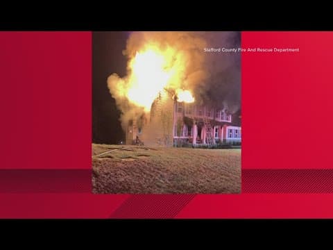 Overnight house fire in Stafford County now under control