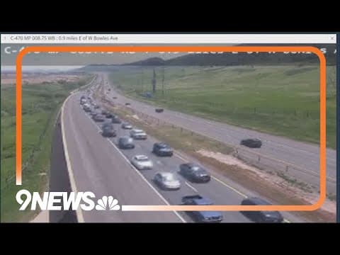 LIVE: Semi crash closes eastbound C-470 at Bowles