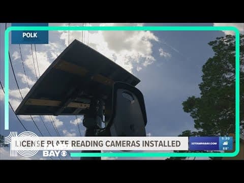 Dozens of license plate reading cameras installed in Polk County, but the sheriff's office is not ta