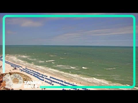 Big waves, dangerous conditions at Clearwater Beach