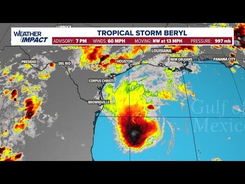Meteorologist Pat Cavlin has timing and what you can expect from Beryl over the next couple days