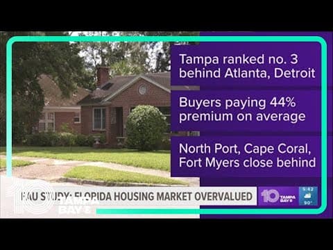 Florida housing market 'significantly' overvalued, FAU study suggests