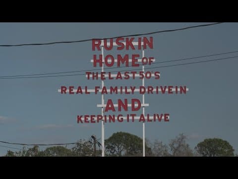 Grab the popcorn: Ruskin drive-in theatre reopens after recovering from hurricane damage