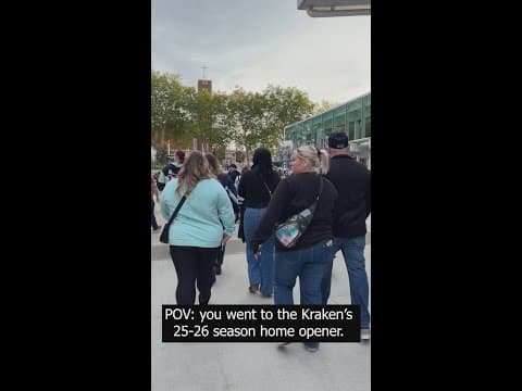 A night at the Seattle Kraken 25-26 season home opener