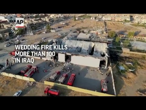 Wedding fire kills more than 100 people in Iraq