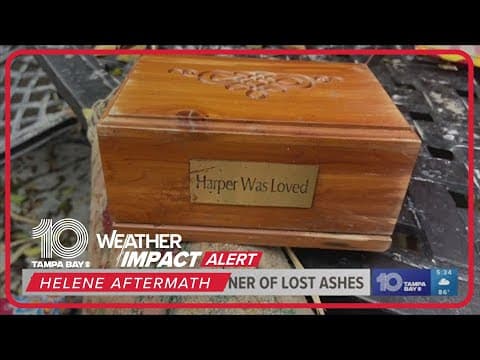 Siesta Key residents find box of ashes washed up by Helene