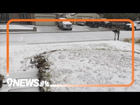 Storm brings snow, hail to Colorado