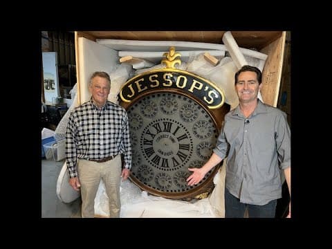Historic Jessop Clock Finds New Home at San Diego History Center