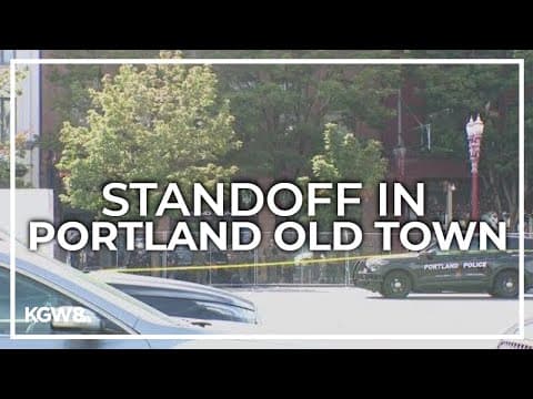 Armed man arrested after standoff in Portland's Old Town