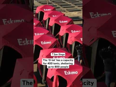 The first 21 people moved into tents at San Diego's second safe sleeping site called "The O-Lot"