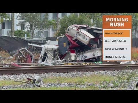 Dozens injured when a fire truck and train collided