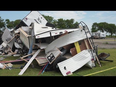 Several mobile homes flipped over in Gunter following 'severe weather incident,' officials say