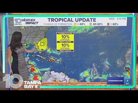 Tracking the Tropics: National Hurricane Center monitoring disturbance off Florida coast