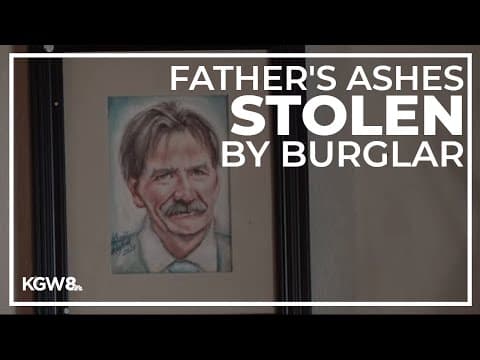 Vancouver couple pleads for help after burglar takes late father’s ashes