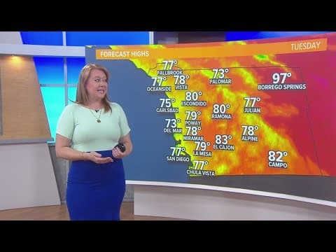 Temperatures remain below-average through the week before high temps return this weekend