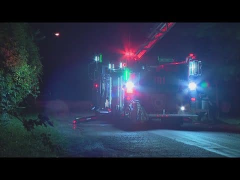 Firefighters battle fire at Groveport home