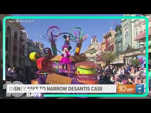 Disney asks to narrow scope of DeSantis lawsuit