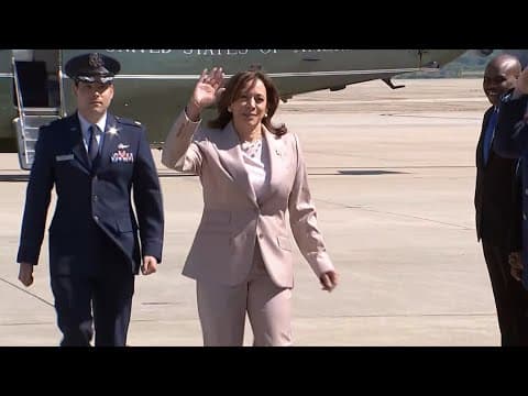 Vice President Kamala Harris departs Washington D.C. for Philadelphia