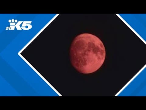 Wildfire smoke causes red moon, hazy skies