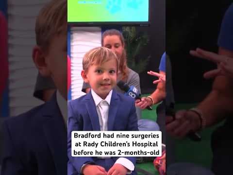 Bradford had nine surgeries at Rady Children’s Hospital before he was 2-months-old