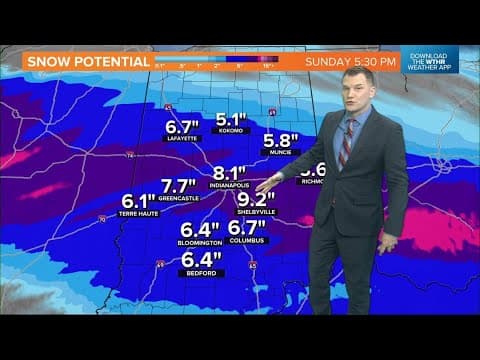 Friday afternoon update on winter storm hitting Indiana this weekend | Weather Impact Alert