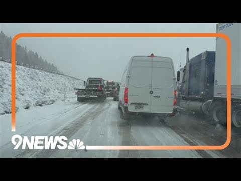 Snow makes for difficult travel in Colorado's mountains