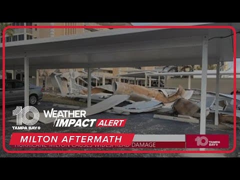 Conditions on Venice Island after Hurricane Milton