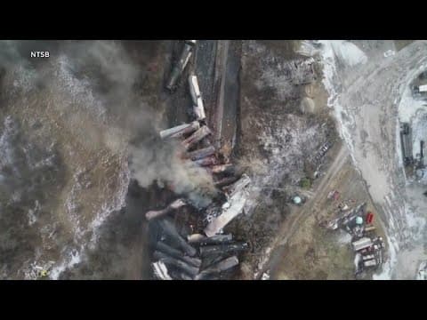 NTSB: Train crew got safety alert just before derailment in East Palestine