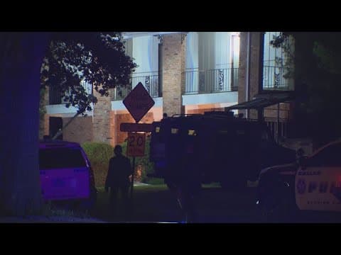 Dallas police on the scene of a shooting said an officer shot and killed a man