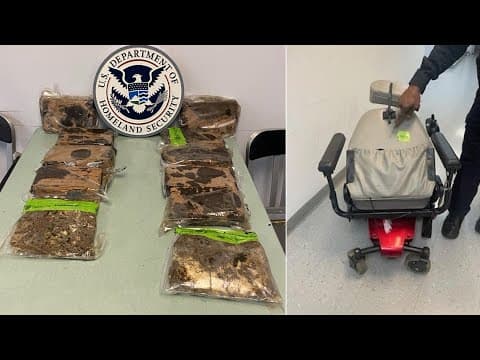 12 kilos of cocaine found hidden in wheelchair at Bush Airport