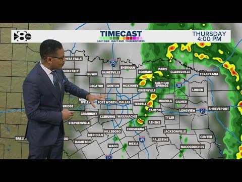 DFW Weather: Storms move through DFW Thursday, dry out this afternoon