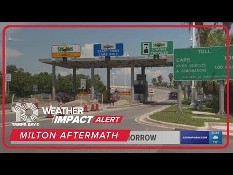 FDOT to reinstate tolls after Hurricane Milton