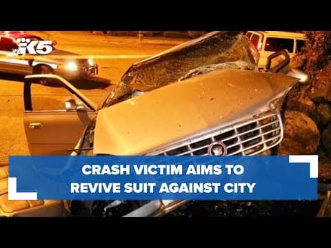 Crash victim aims to revive suit against city