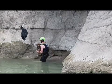 North Texas woman reunited with her missing dog rescued from Rowlett creek