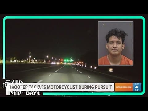 FHP trooper tackles motorcyclist during high-speed chase