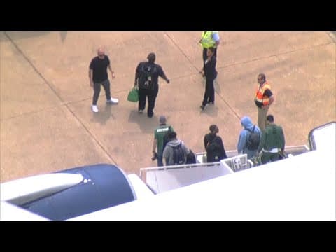 2024 NBA Finals | Boston Celtics land in Dallas on Monday before Game 3