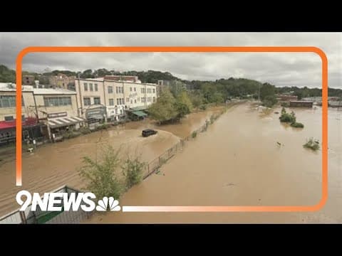 Asheville, North Carolina submerged after Hurricane Helene