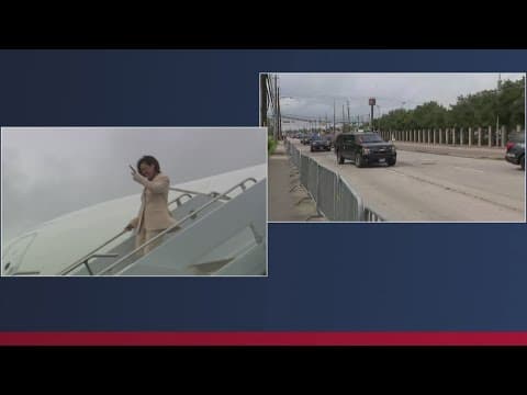 Team coverage: VP Kamala Harris lands in Houston ahead of AFT convention speech