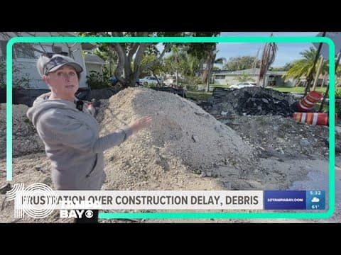 Neighbors frustrated over delay, debris caused by bridge construction in Palm Harbor